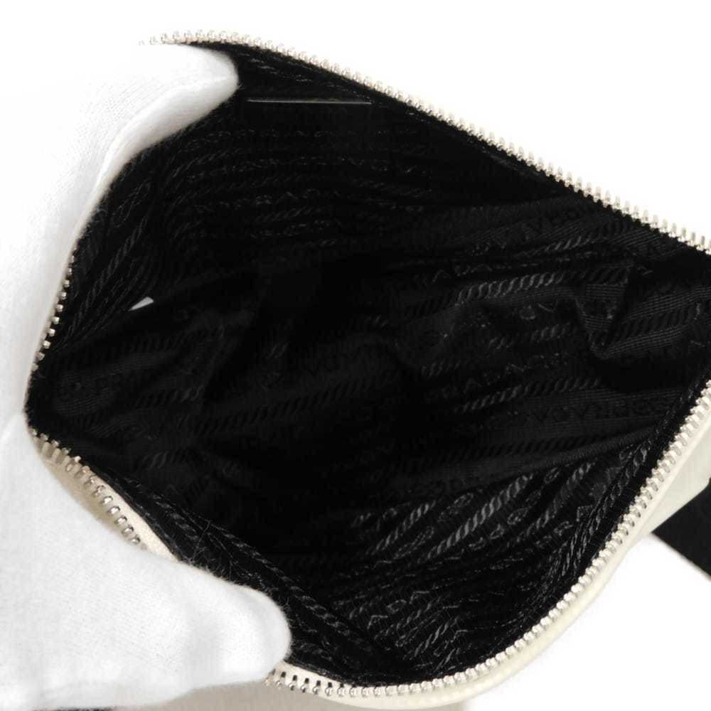 Prada Triangle Leather Crossbody Shoulder Bag in White with RFID IC Chip Embo... - Picture 5 of 16